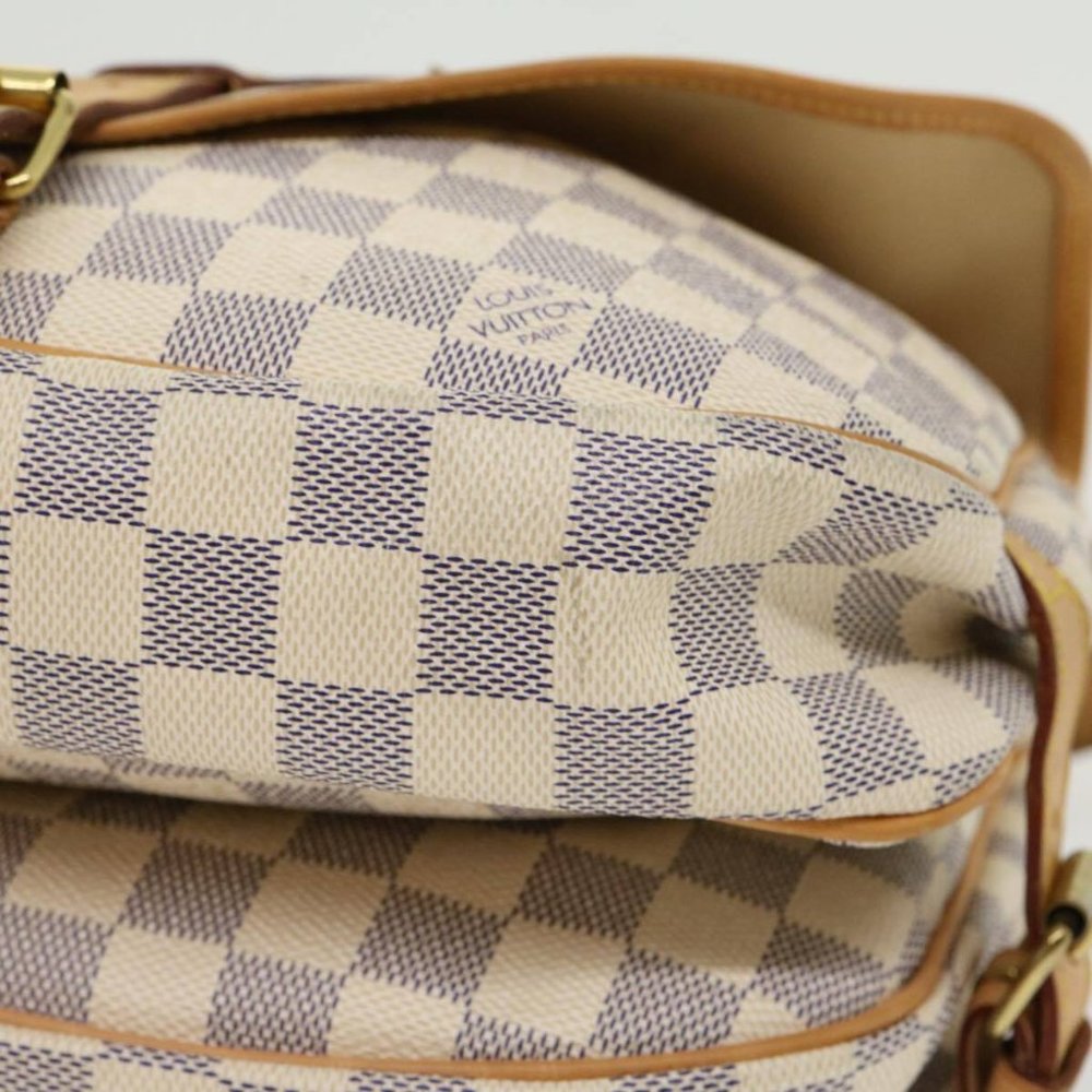 Saumur 30 Damier Azur Shoulder Bag - Picture 6 of 11